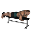 Leg Curl - Flat Bench Dumbbell